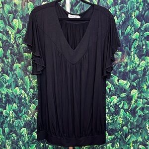 Black V-Neck Shirt  XXl